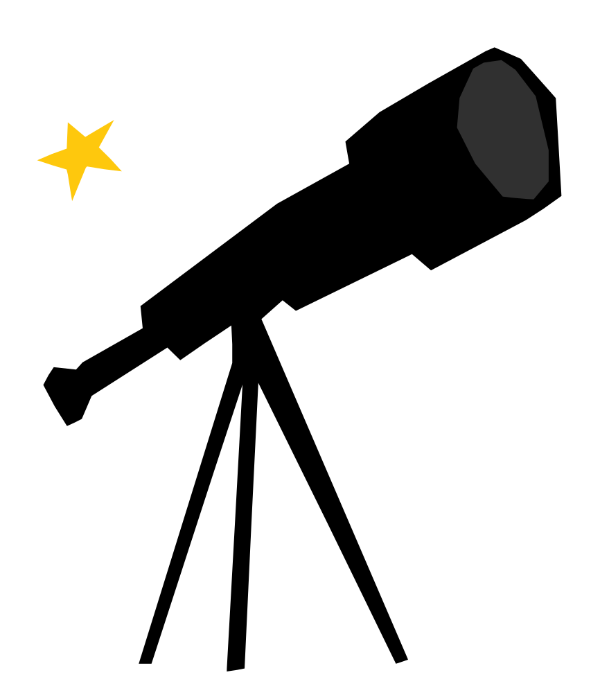 OnlineLabels Clip Art Telescope refixed